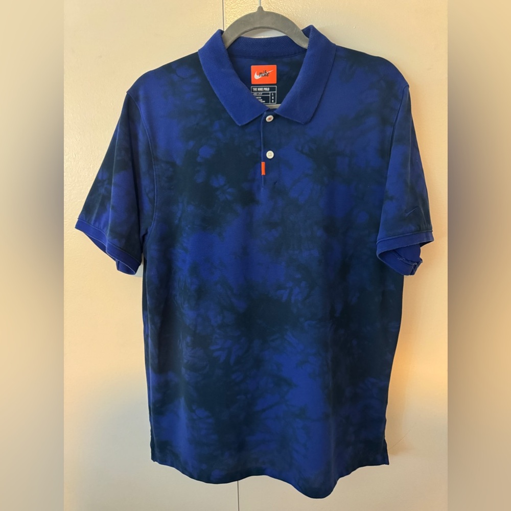 The Nike Polo Tie Dye L Navy/Black